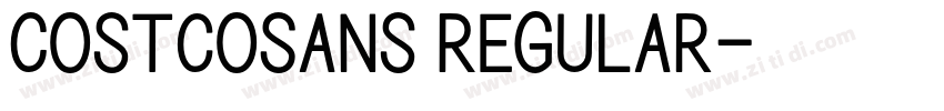 CostcoSans Regular字体转换 CostcoSans Regular字体转换